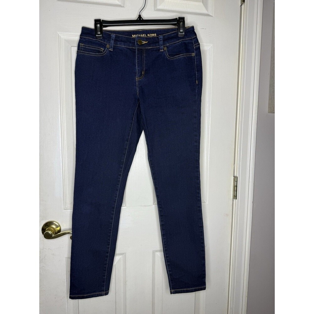 Size 4 Women’s Michael Kors Dark Wash Blue  skinny  Jeans Pre-loved